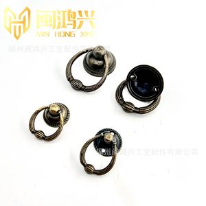 Poignée de tiroir en alliage de zinc style européen Min Hong Xing, à trou unique, pour meubles, quincaillerie décorative - Product Image 1