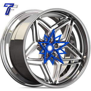 ล้อแม็กซ์อะลูมิเนียมฟอร์จขอบลึก 20 นิ้ว 5x114.3 ขอบเว้าสีโครเมียม สำหรับรถยนต์นั่งส่วนบุคคล ET 35 มม. 4 ชิ้น MOQ - Product Image 4