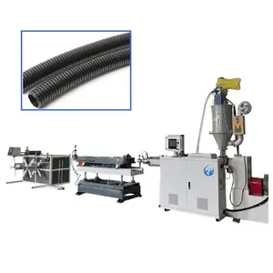 Linea di produzione di tubi elettrici in plastica corrugata in Nylon PP PE EVA macchina di estrusione
