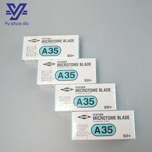 ใบมีดไมโครโตมสแตนเลสแบบใช้แล้วทิ้งสำหรับห้องปฏิบัติการยี่ห้อเฟเธอร์ - Product Image 5