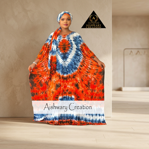 Impressionnant Tie Dye Caftan Robe pour Femmes Confortable Loose Fit Rayonne En Mousseline De Soie Plage Maillot De Bain Couverture Écologique Printemps Dentelle - Product Image 2