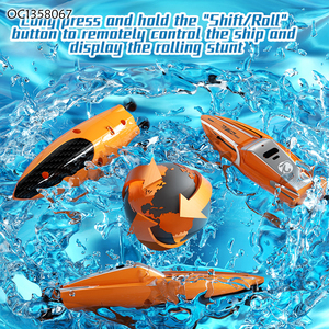 Yacht télécommandé électrique 2,4 GHz de haute qualité pour cascades aquatiques, petit <span class=keywords><strong>bateau</strong></span> jouet RC - Product Image 5