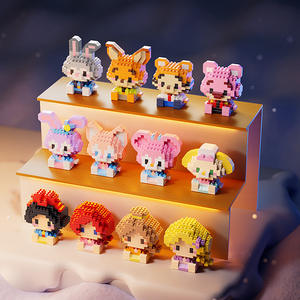 ミニビルディングブロックアニメ人気キッズトイPc 50カラーボックスレンガカラフル女の子プラスチックパズル1個 - Product Image 3