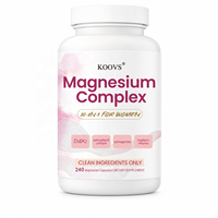Capsules de magnésium ACORN Private Label, soutien immunitaire et musculaire, complément de magnésium avec taurine pour femmes