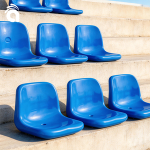 Sièges de stade en plastique PP personnalisables pour gymnases extérieurs, sièges publics de type chaise à assise continue, résistants aux UV, modèle IS-SS06 - Product Image 1