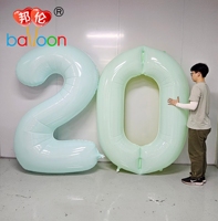 Ballons Chiffres Géants Personnalisés Colorés 2027 de 78 Pouces en Nylon PA+PE 2m Laminé pour Décorations de Fêtes, Nouvel An, Anniversaire, Hélium