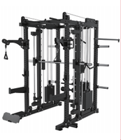 Machine Smith Commerciale Robuste Tout-en-un pour la Maison – Équipement de Gym Multifonctionnel avec Rack de Musculation et Système à Double Poulie