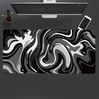 Tapis de souris de jeu en caoutchouc noir personnalisé, grand format, résistant à l'eau, tapis de bureau XXL, tapis de souris par sublimation pour gamer