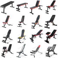 Banc de musculation pliable et réglable multifonctionnel pour sit-up, haltères, entraînement, chaise de fitness portable pour la maison