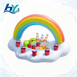 Mini Juguete Flotante de PVC Inflable Personalizado con Diseño de Arcoíris para Niños, Diversión Acuática en Piscina o Playa - Product Image 1