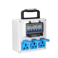 Boîtier de distribution portable extérieur IP67 étanche en ABS, boîte de jonction industrielle anti-poussière et anti-pluie pour la maintenance électrique