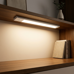 Lumière LED rectangulaire sans fil en aluminium de 35 cm pour armoire, super lumineuse, à intensité variable, avec batterie rechargeable et détecteur de mouvement, OEM ODM - Product Image 6