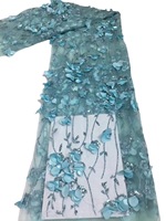 Nouvelle Mode Saupoudrer Or Voiture Fleur 3D Pleine Dentelle Coloré Sequin Dentelle Tissu