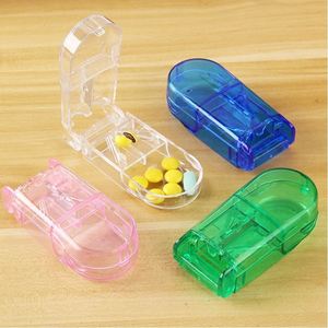 Custom Medicine Divider Logo Printed <b>Tablet</b> Slicer <b>Container</b> Eco Friendly Pill Cutter Box Mini Travel Pill Splitter Case - Product Image 6