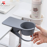 OEM Nuoxin Logo personnalisé Presse en plastique blanc multifonction noir Porte-gobelet fixe créatif pour café boisson Bureau à domicile Table de bureau
