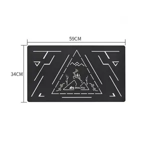 Miễn phí để phù hợp với thép carbon nhôm tấm lưới Bảng di động ngoài trời Dã Ngoại Du Lịch Gấp Sắt Lưới cắm trại bảng