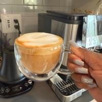 Tasse à café en verre à double paroi 250ml Tasses à cappuccino Latte Tasses à café en verre transparent avec poignée et boîte