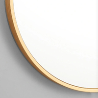 Gabinete de Baño Ecológico de 80 cm con Diseño Gráfico, Espejo Redondo de Pared para Uso Hospitalario, Imagen Clara
