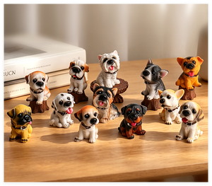 Statuetta in Resina di Animali Domestici: Pug, Schnauzer, Dalmatino, Chihuahua, Rottweiler, Bulldog, <span class=keywords><strong>Beagle</strong></span>, Westie, Pastore Tedesco - Miniatura da Giardino - Product Image 4