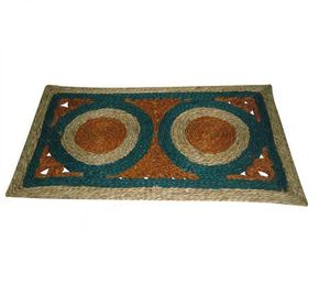 Tapis d'extérieur en jonc de mer pour patio couvert, imprimé animal, écologique, fait main, moderne, naturel, tissé, pour espace relaxant, décoration mondiale - Product Image 4