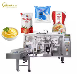 Aderezo para ensaladas Leche Yogur Caño Bolsa Máquina de llenado y sellado Salsa de queso Máquina de envasado Doypack automática - Product Image 1