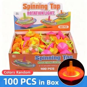 Mini Trompo Giratorio con 100 Luces LED Intermitentes, Juguete Retro Clásico para Niños, Juguete Novedoso para Fiestas - Product Image 3