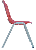 Chaise d'école empilable en plastique traditionnelle AHL pour usage commercial