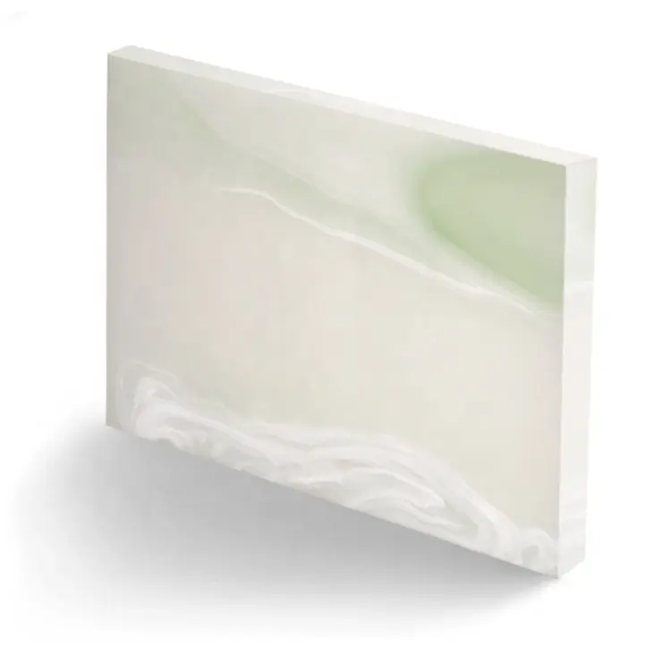 人工樹脂半透明オニキスストーンシートスラブアラバスターストーン室内装飾用壁パネル