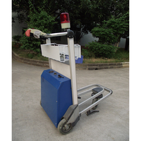Carrito de equipaje de aeropuerto con plataforma de tres ruedas resistente al desgaste con construcción de aluminio OEM personalizable