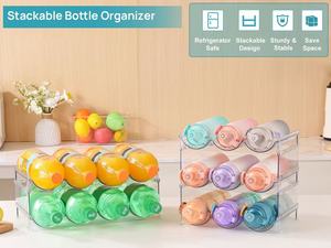 Lưu Trữ Di Động Organizer Stackable Nhựa Kệ Rượu Vang Nước Giữ Chai Du Lịch Mug Giữ Cốc Cho Tủ Lạnh Làm Sạch Đồ Ăn - Product Image 6