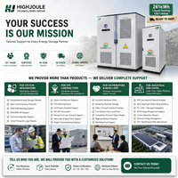 Sistem Penyimpanan Energi Pendingin Cair HJ 261kWh Grosir Pesanan Bk Baterai LFP BESS IEC 62619 CE 1973 Industri Komersial