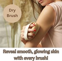 Kit de brosses pour le corps en bois naturel et poils naturels écologiques 4 pièces avec gant exfoliant et brosse pour cuir chevelu sec, coffret cadeau inclus
