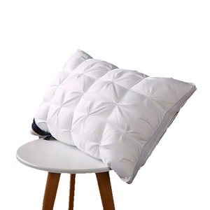 Nuevo Modelo de Almohada Alta Tridimensional de Seda Sintética con Núcleo de <span class=keywords><strong>Plumas</strong></span> Trenzadas y Terciopelo. Almohada de Soporte para el Cuello para un Sueño Profundo, Uso Doméstico - Product Image 4