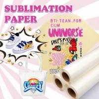 Papel de Transferencia Térmica por Sublimación Blanco KINSEDO Personalizado para Ropa con 98% de Tasa de Transferencia, Secado Rápido para Telas Claras/Oscuras
