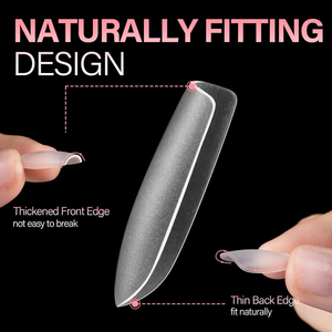 510 cái/hộp siêu mỏng traceless mềm gel móng tay giả đầy đủ Bìa pháp ngắn hạnh nhân hình bầu dục quan tài tự nhiên tìm kiếm không có Nộp đơn cần thiết - Product Image 6