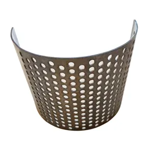 Factory Fence Grille Guardrail Filter Disc Perforated Metal Partition Perforated Steel Mesh For Filter Ventilation screen