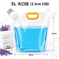 Sacs souples réutilisables en PE à toucher doux, robustes, avec bec verseur, pour liquides, 100ml, 250ml, 500ml, pour le remplissage de vin et de shampoing (OEM)
