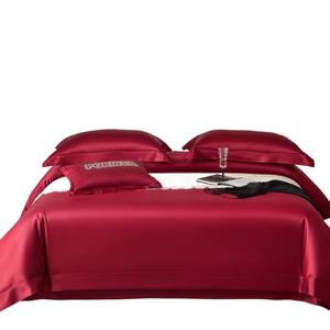 100% Egyptian Cotton Four-Piece <b>Bedding</b> Set 600TC Satin Solid Color Breathable Hotel Style <b>Bedding</b> - Product Image 5