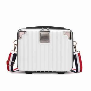 Direct Factory Wholesale New 14-Inch Portable Cosmetic Case Open Closure Cartoon Shoulder Strap Hand-Held Small Hanging <b>Suitcase</b> - Product Image 5