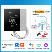 Termostato Digital LCD Programable RKHK de 220 VCA con Pantalla Táctil y Wi-Fi para Calefacción por Suelo Radiante