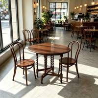 Table à manger/platine à café pliante en bois massif de style français SHANMU, design réglable et extensible, inspiré du milieu du siècle