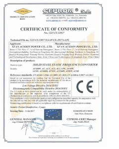 Acsoon ACS60 120KW 150Kva sortie triphasée 60HZ alimentation programmable à fréquence variable - Product Image 6