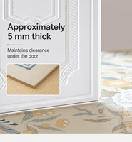 Tapis de sol en cuir écologique imperméable, résistant à l'huile, tapis de cuisine, tapis de couloir lavable, tapis d'entrée, 5 mm d'épaisseur, sur mesure