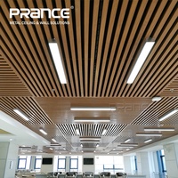 En U de Plafond De Cloison En Aluminium Tube Carré Plafond