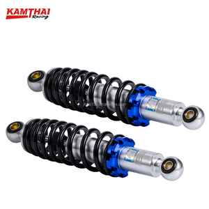 Amortisseur arrière de moto 295mm <span class=keywords><strong>Suspension</strong></span> de course modifiée bleu argent pour Honda Wave Series - Product Image 1