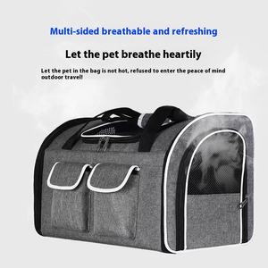 Katlanabilir evcil hayvan taşıyıcı kedi seyahat çantası büyük kapasiteli kedi taşıma çantası giden 2 kediler evcil hayvan sırt çantası - Product Image 3