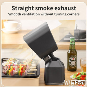 Hotte aspirante électrique portable – Compacte, puissante, 2 vitesses, faible bruit, installation facile, avec bac à graisse pour camping-car - Product Image 5