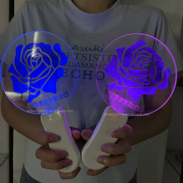 OEM ODM Custom Kpop Concert Event Led Penlight Light up Wand Colorful Acrylic Light Stick Glow LED Stick