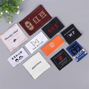 Bán buôn sang trọng tùy chỉnh thiết kế riêng dệt Damask logo cổ tag quần áo nhãn thiết kế riêng dệt Damask logo nhãn - Product Image 1