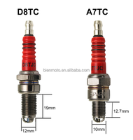Bougie d'allumage Racing 3 Electrode A7tc pour moto Gy6 50cc 125cc 150cc Atv Scooter Dirt Bike Go Kart Accessoires pour moto